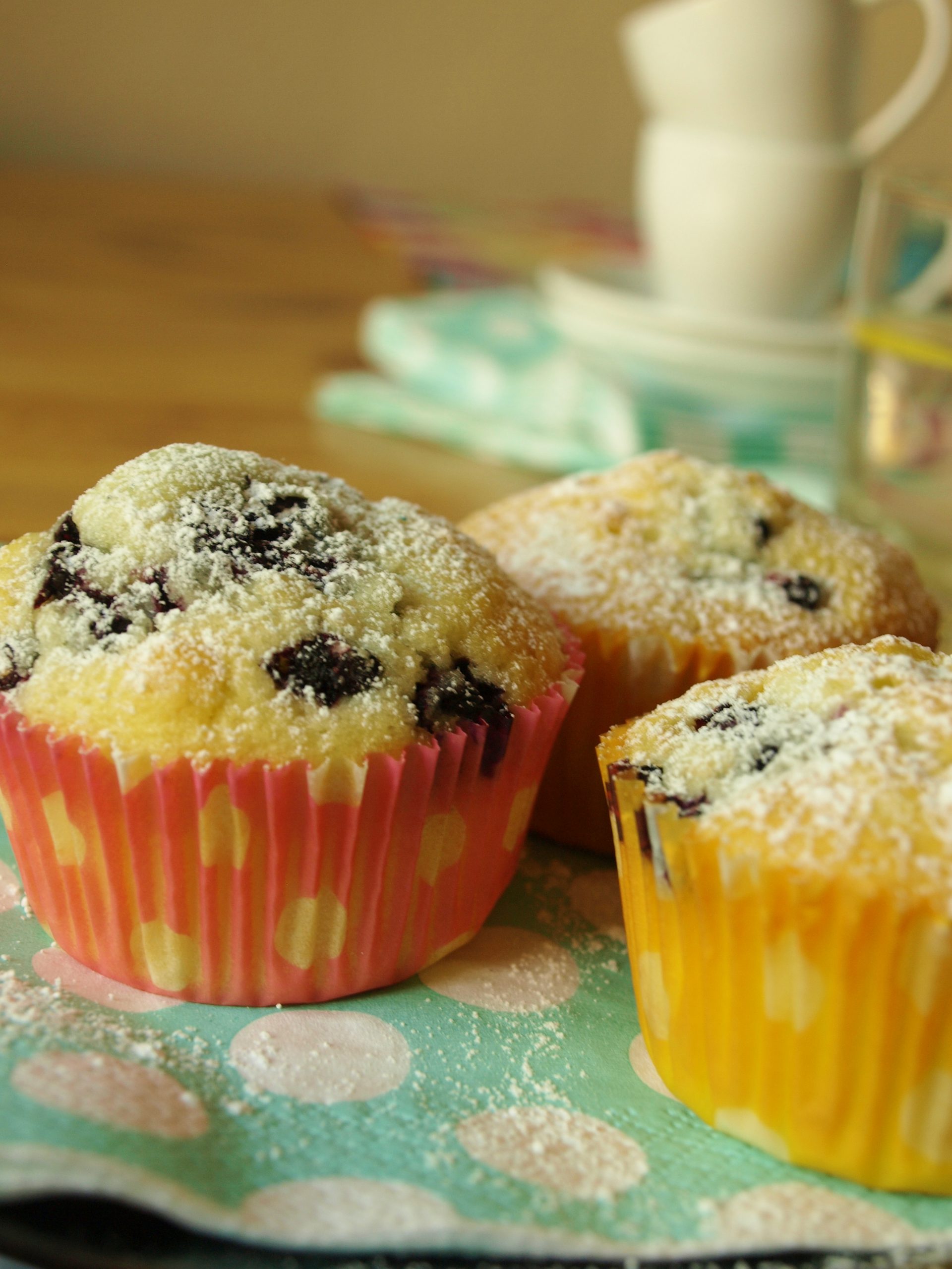 Glutenfria blåbärsmuffins