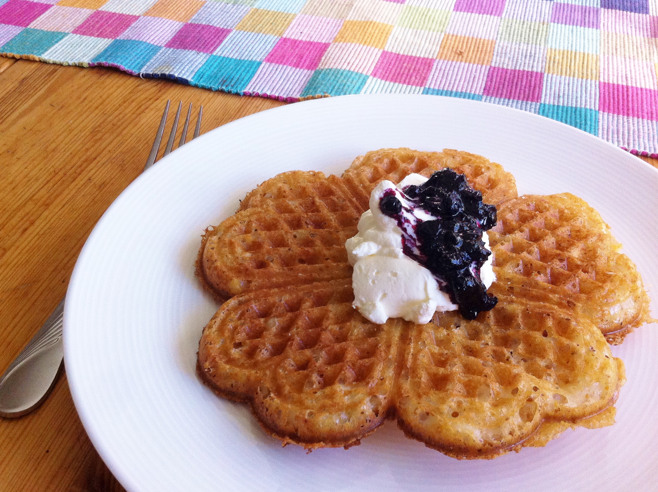 Glutenfria frasiga våfflor