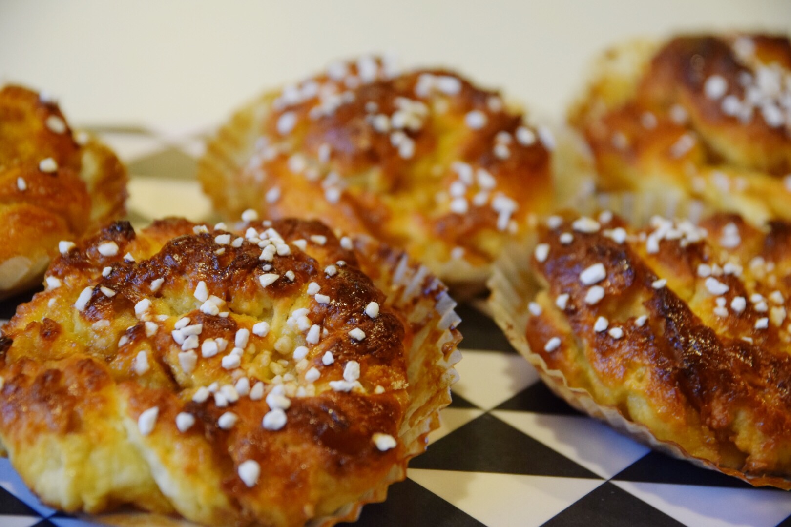Glutenfria citron- och vaniljsnurror