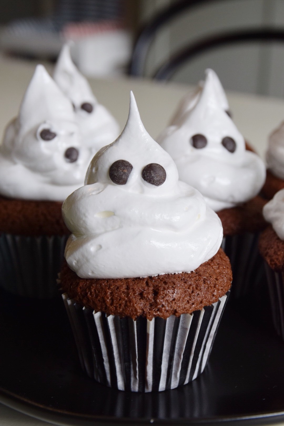Glutenfria spökcupcakes till Halloween